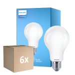 Flerpack 6x Philips Corepro LED Lampa E27 Päron Matt 13W 2000lm - 865 Dagsljus | Ersättare 120W