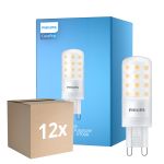 Flerpack 12x Philips CorePro LED Capsule G9 Matt 4W 480lm - 827 Extra Varm Vit | Dimbar - Ersättare 40W