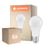 Flerpack 6x Ledvance Classic LED E27 Päron Matt 14W 1521lm - 827 Extra Varm Vit | Dimbar - Ersättare 100W