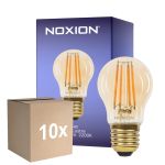Flerpack 10x Noxion Lucent Lustre LED E27 Filament Ambar 4.5W 400lm - 822 Extra Varm Vit | Dimbar - Ersättare 35W