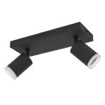 Eglo Connect.Z Smart Tak Spot Melitello-Z Stål Svart 7.4W 1100lm - 827-865 Justerbar Vit + RGB | Dimbar