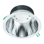 Philips LED Downlight Coreline DN142B Aluminium Vit 19.2W 2300lm 60D - 840 Kallvit | Utskärning   200mm - IP54 - UGR<19