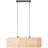 Brilliant Wimea Pendellampa Metall Svart Beige | Passande för 2x E27