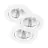 Flerpack 3x Nordlux Spot Fremont Metall Vit 4.5W 345lm 36D - 827 Extra Varm Vit | 85mm - IP23- Dimbar