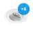 Flerpack 6x Noxion Infälld Spot Logic MR16 Lutningsbar Vit | Utskärning   80mm - GU10 Sockel