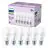 Flerpack 6x Philips Lampa LED E27 Päron Matt 13W 1521lm - 827 Extra Varm Vit