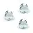 Flerpack 3x Eglo LED Spot Saliceto-Z Aluminium Vit 4.7W 440lm - 827-865 Justerbar Vit + RGB | 88mm - Utskärning   68mm - IP20 - Zigbee Dimbar