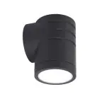 Ansell LED Vägglampa Reef Svart 5W 425lm 90D - 830-840-860 CCT | IP65 - Upp och ner - Utomhus
