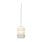 It's about RoMi Pendellampa Verona Glas Vit | Passande för 1x E27 
