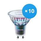 Flerpack 10x Philips MASTER LED Spot ExpertColor GU10 PAR16 3.9W 280lm 36D - 930 Varm Vit | Bästa färgåtergivning - Dimbar - Ersättare 35W