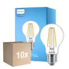 Flerpack 10x Philips Corepro LED Lampa E27 Päron Klar 8.5W 1055lm - 840 Kallvit | Ersättare 75W