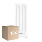 Flerpack 10x Ledvance DULUX-F LED 12W - 840 Kallvit | 4-Stift - Ersättare 24W