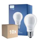 Flerpack 10x Philips Classic LED Lampa E27 Päron Matt 4.5W 470lm - 827 Extra Varm Vit | Ersättare 40W