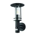 Eglo Vägglampa Lisio 1 Rostfritt Stål Svart | IP44 - Passande för 1x E27 - Rörelsesensor
